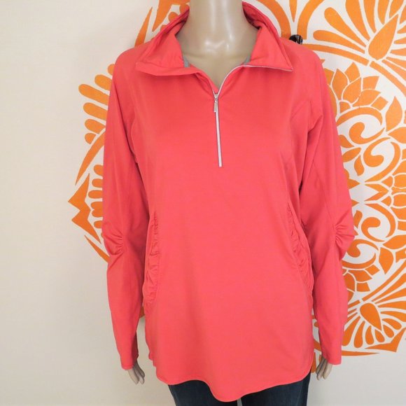 Sunice Jackets & Blazers - Sunice Neon Pink Pull Over Track Jacket XL